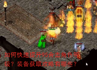 如何快速提升95合击角色等级?装备获取攻略有哪些? 如何快速提升95合击角色等级?装备获取攻略有哪些?