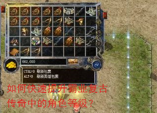 如何快速提升霸业复古传奇中的角色等级? 如何快速提升霸业复古传奇中的角色等级?