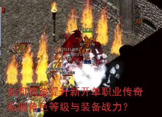 如何快速提升新开单职业传奇私服角色等级与装备战力? 如何快速提升新开单职业传奇私服角色等级与装备战力?