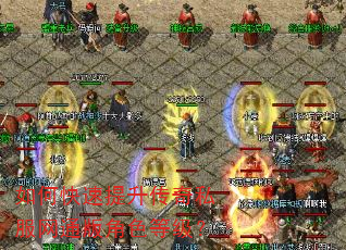 如何快速提升传奇私服网通版角色等级? 如何快速提升传奇私服网通版角色等级?