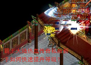 霸王大陆热血传奇私服新手如何快速提升等级? 霸王大陆热血传奇私服新手如何快速提升等级?