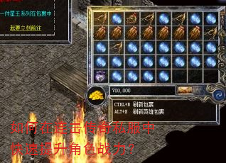如何在连击传奇私服中快速提升角色战力? 如何在连击传奇私服中快速提升角色战力?