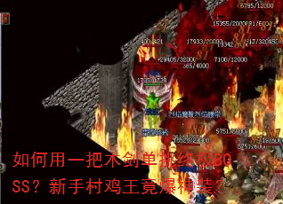 如何用一把木剑单挑终极BOSS?新手村鸡王竟爆神装? 如何用一把木剑单挑终极BOSS?新手村鸡王竟爆神装?