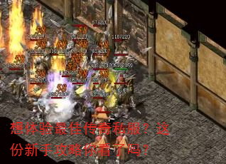 想体验最佳传奇私服?这份新手攻略你看了吗? 想体验最佳传奇私服?这份新手攻略你看了吗?