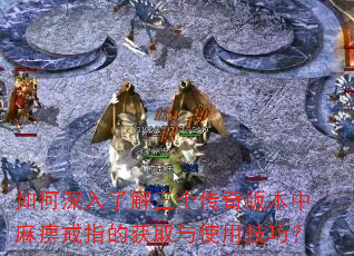 如何深入了解三个传奇版本中麻痹戒指的获取与使用技巧? 如何深入了解三个传奇版本中麻痹戒指的获取与使用技巧?